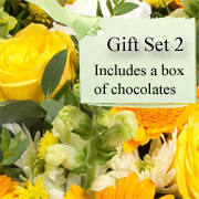 Gift Set 2 - Florist Choice Festive Basket Arrangement