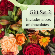 Gift Set 2 - Florist Choice Festive Vase Arrangement